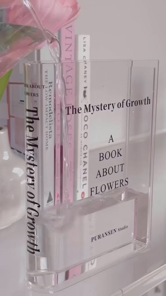 Book Shape Acrylic Vase
