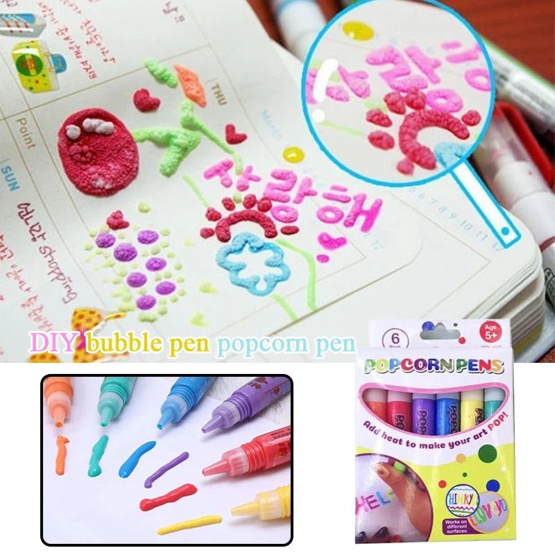 (1+1 FREE) 3D Puffy Paint Pens - beumoonshop