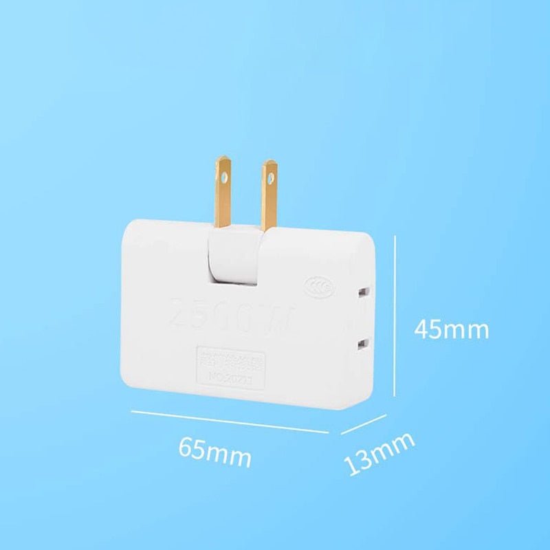 180 Rotating 3 Way Flat Wall Outlet - beumoonshop