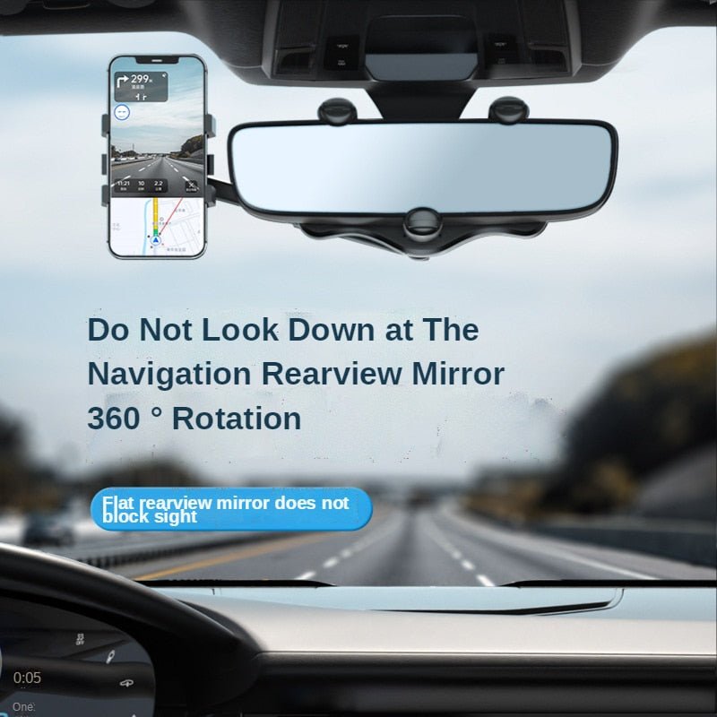 360° Rearview Mirror Phone Holder - beumoonshop