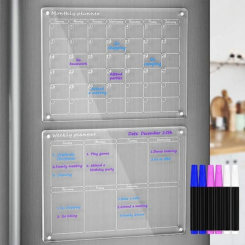 Acrylic Magnetic Fridge Calendar - beumoonshop