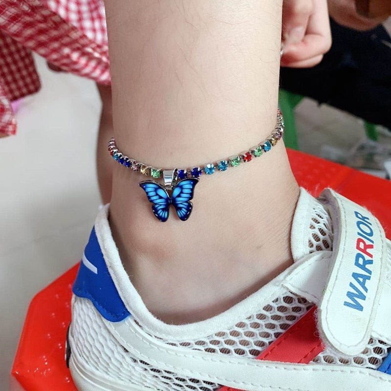 Butterfly Rhinestone Anklet - beumoonshop
