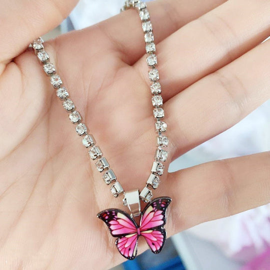 Butterfly Rhinestone Anklet - beumoonshop