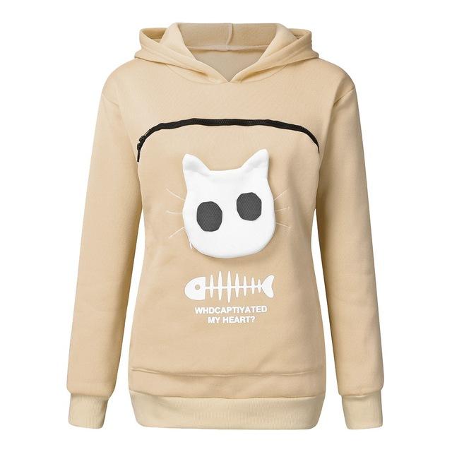 Cat Lovers Hoodie Cuddle Pouch - beumoonshop