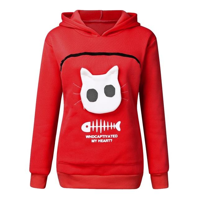Cat Lovers Hoodie Cuddle Pouch - beumoonshop