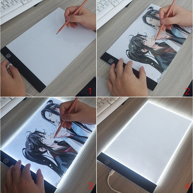 Creative Toy A4 LED ACRYLIC DRAWING BOARD - beumoonshop