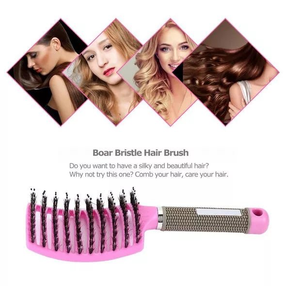 Detangler Bristle Nylon Hairbrush - beumoonshop