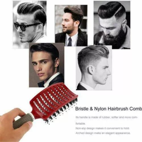 Detangler Bristle Nylon Hairbrush - beumoonshop