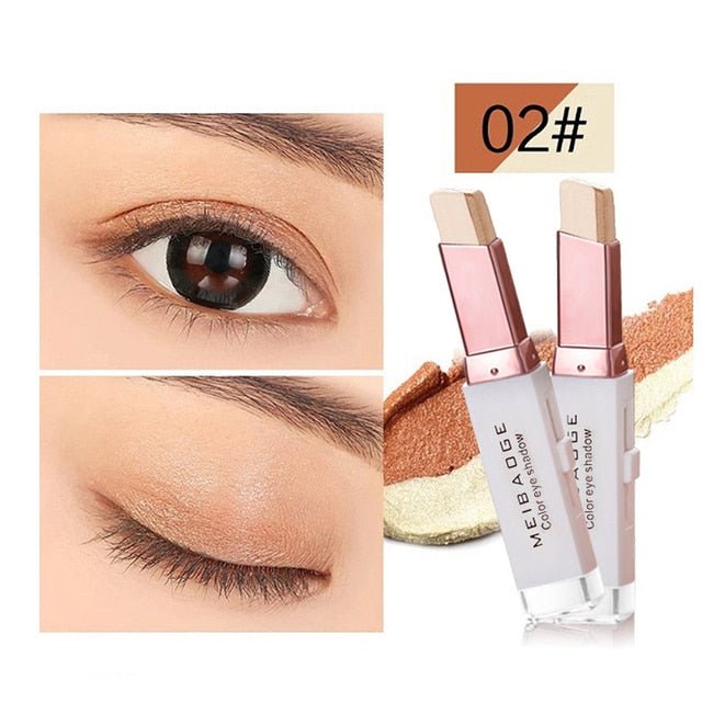 Double Color Glitter Eye shadow Stick - beumoonshop