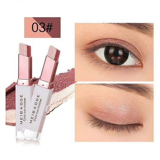 Double Color Glitter Eye shadow Stick - beumoonshop