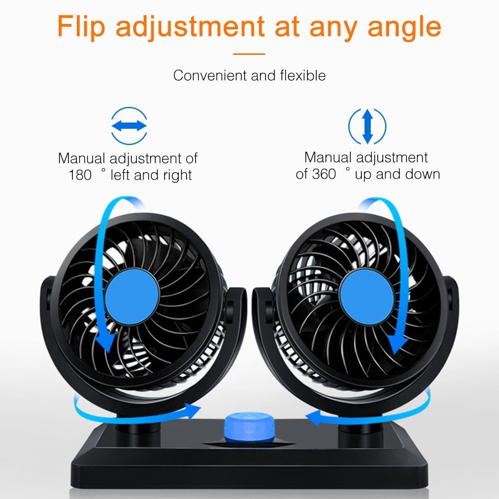 Double Cooling Car Fan - CoolingAir - beumoonshop