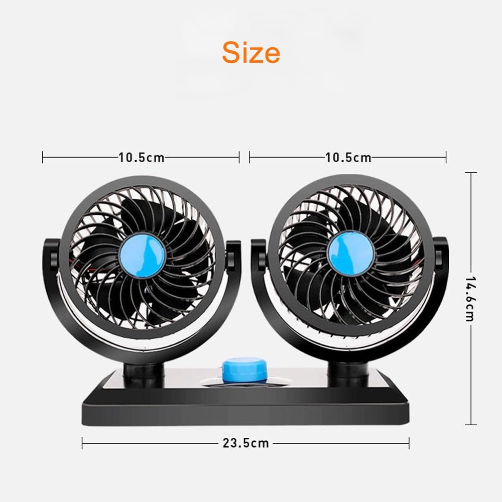 Double Cooling Car Fan - CoolingAir - beumoonshop