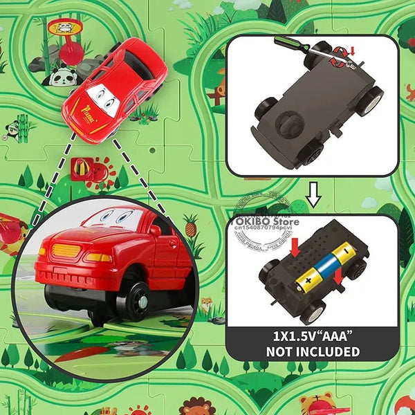 Educational Puzzle Track Car - beumoonshop