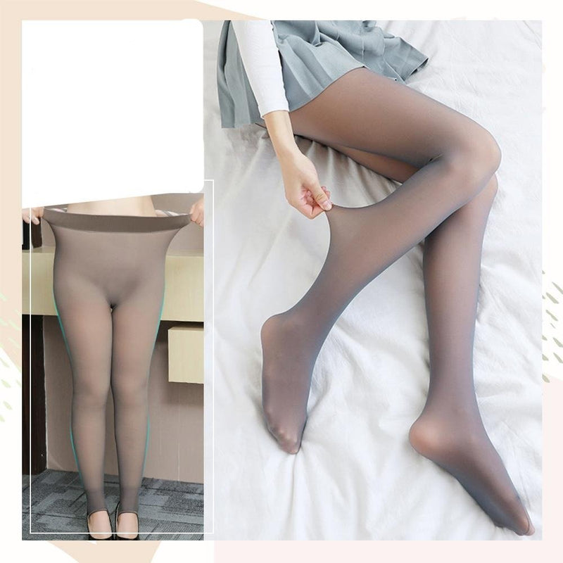 Flawless Legs Translucent Fleece Pantyhose - beumoonshop