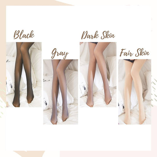 Flawless Legs Translucent Fleece Pantyhose - beumoonshop