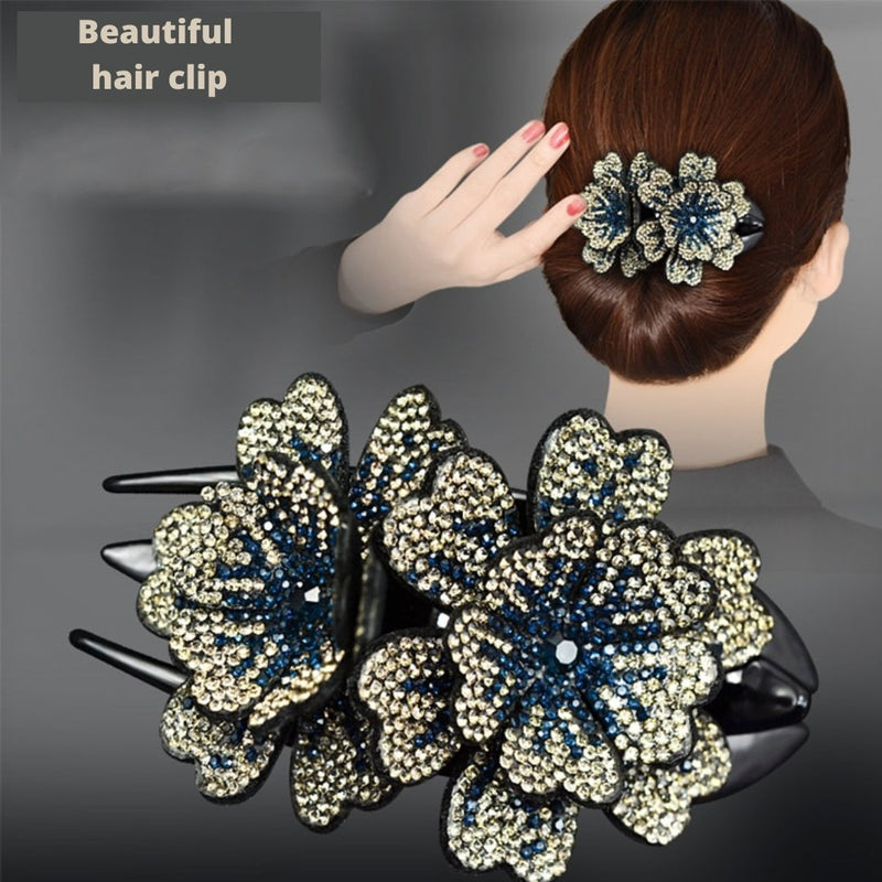 Flower Detail Hair Clip - beumoonshop