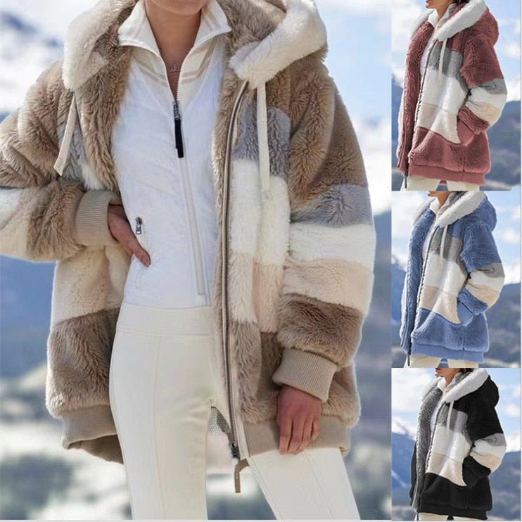 Fluffy Winter Women's jacket - beumoonshop