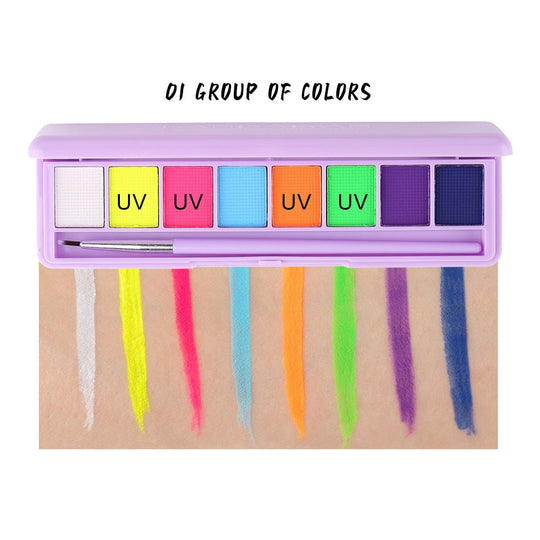 Glow-in-the-Dark UV Light Eye Shadow Palette - beumoonshop