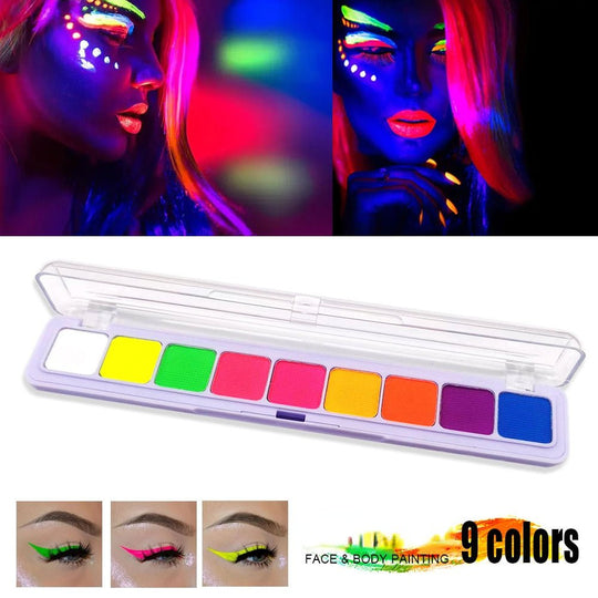 Glow-in-the-Dark UV Light Eye Shadow Palette - beumoonshop