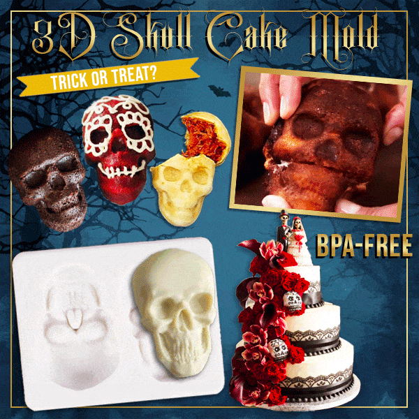 Halloween 3D Skull Cake Mold - beumoonshop