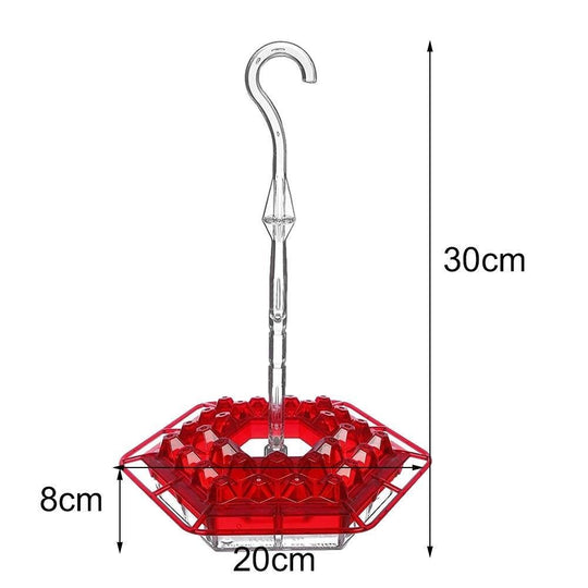 Hummingbird Feeder With Perch And Built-in Ant Moat - beumoonshop