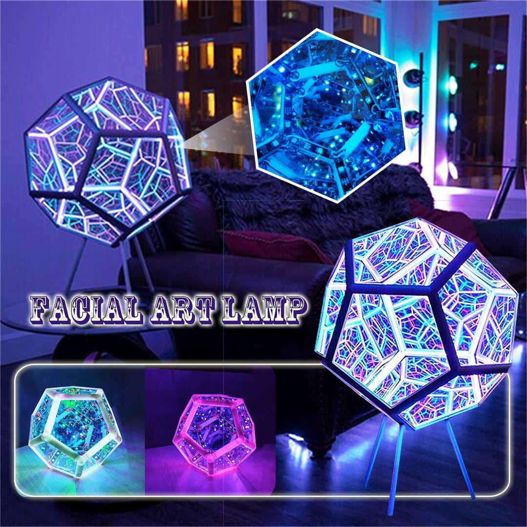 Infinite Dodecahedron Color Art Light - beumoonshop