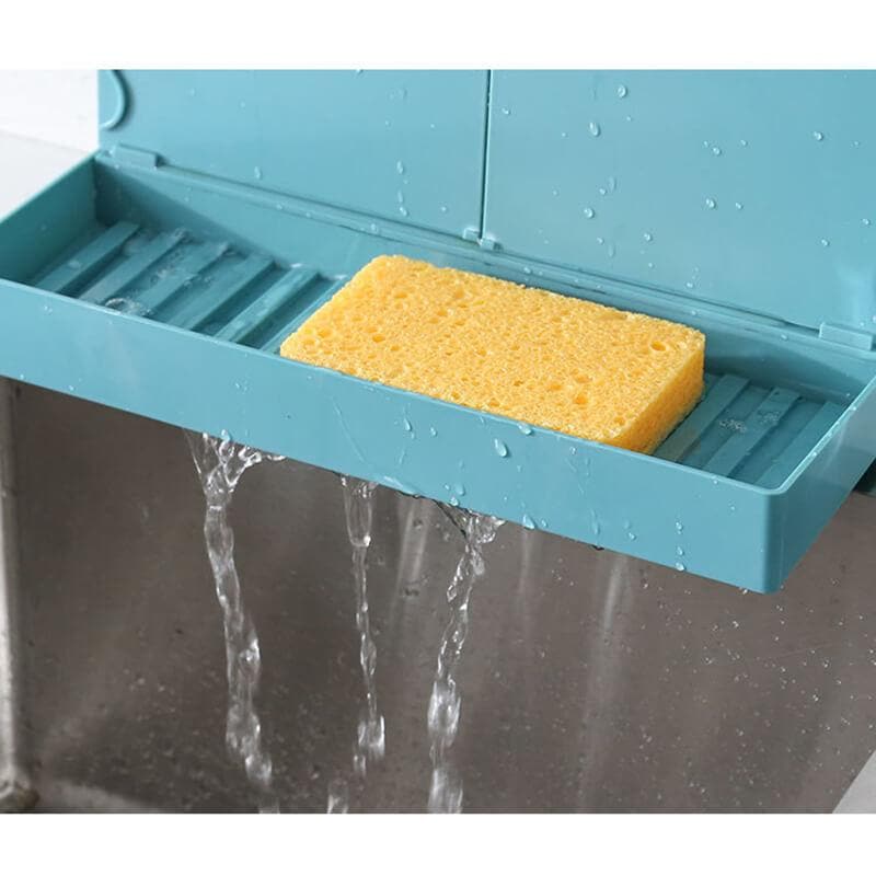 Kitchen Sink Retractable Water Baffle Sponge Holder - beumoonshop