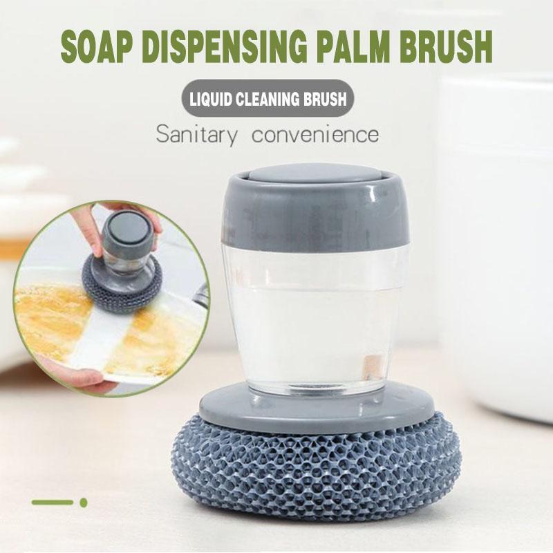 Kitchen Soap Dispensing Palm Brush - beumoonshop
