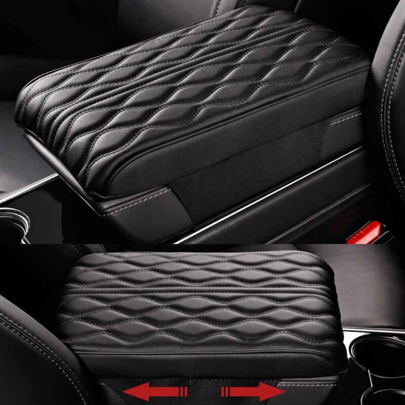 Leather Car Armrest Box Pad - beumoonshop