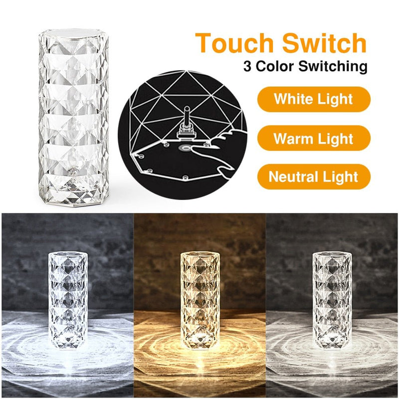 LED Crystal Table Lamp - beumoonshop
