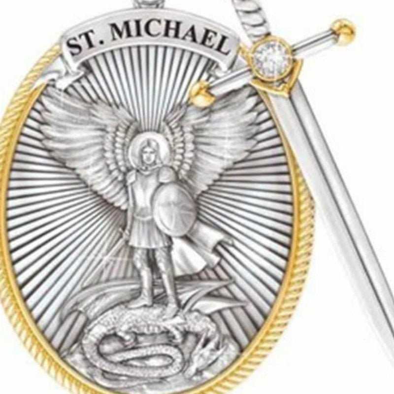 Men Necklaces Archangel St. Michael - beumoonshop
