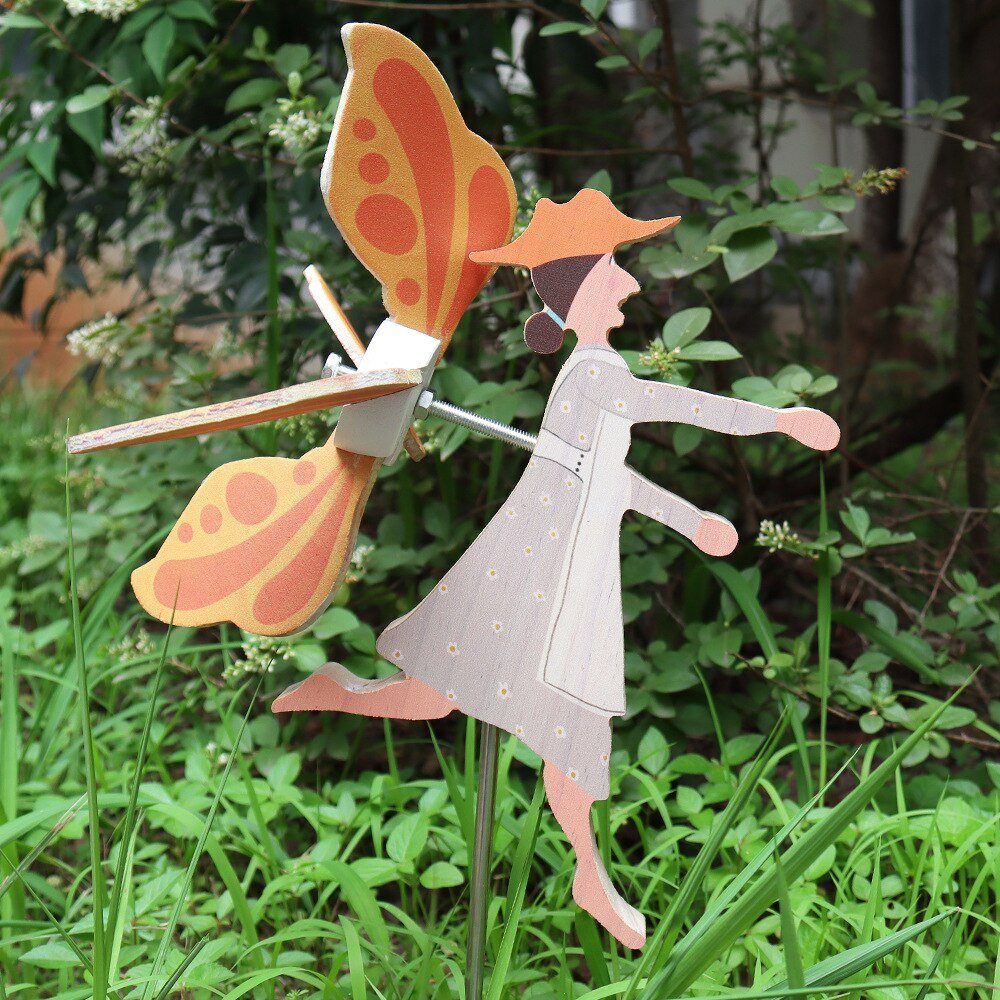 Miss Bee Garden Art Decor Whirligigs Wind Spinners - beumoonshop