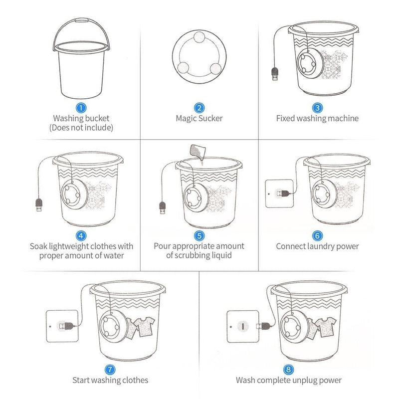 Portable Ultrasonic Washing machine - beumoonshop