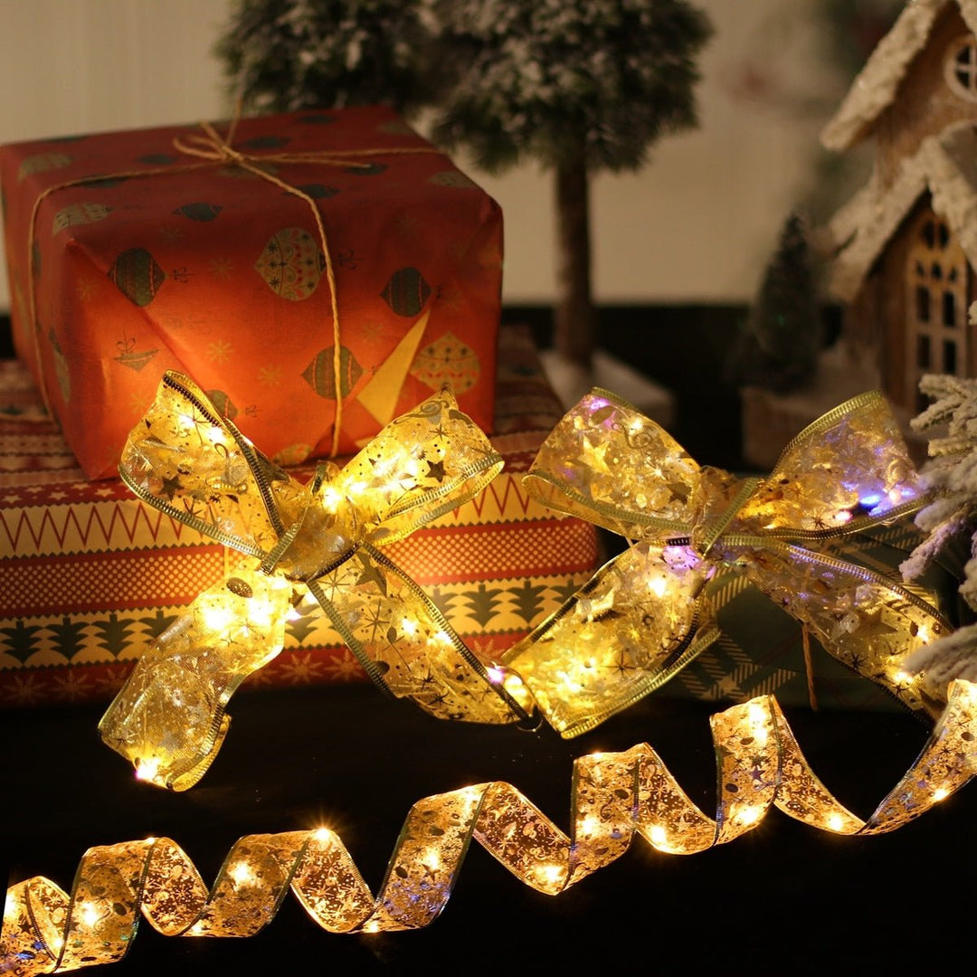 Ribbon Fairy Light Christmas Decoration - beumoonshop