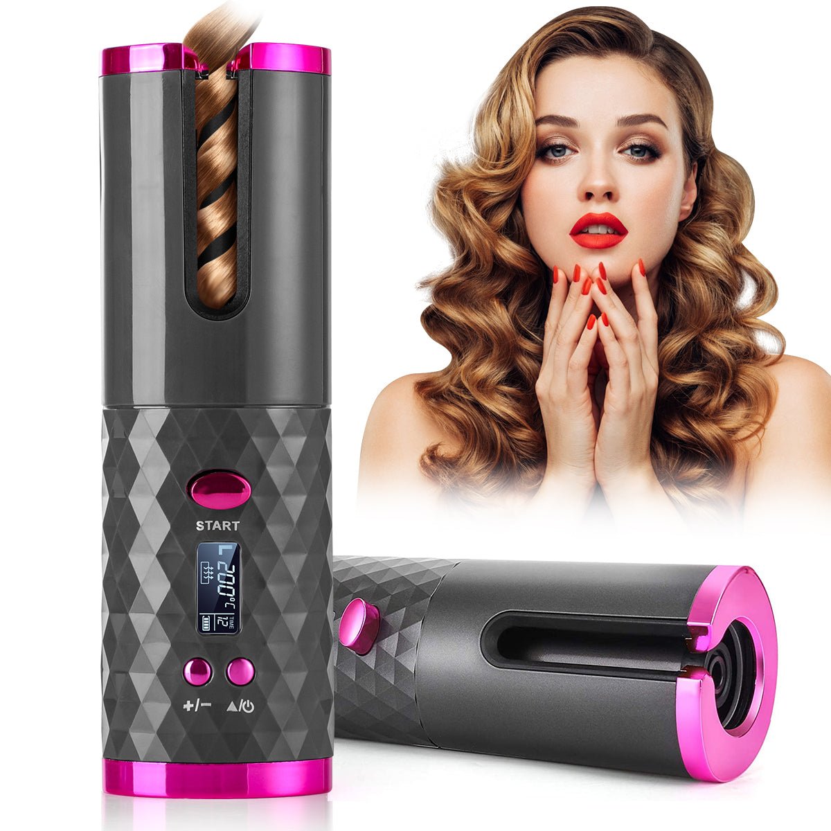 RIZA-LUX - Wireless Automatic Hair Curler - beumoonshop