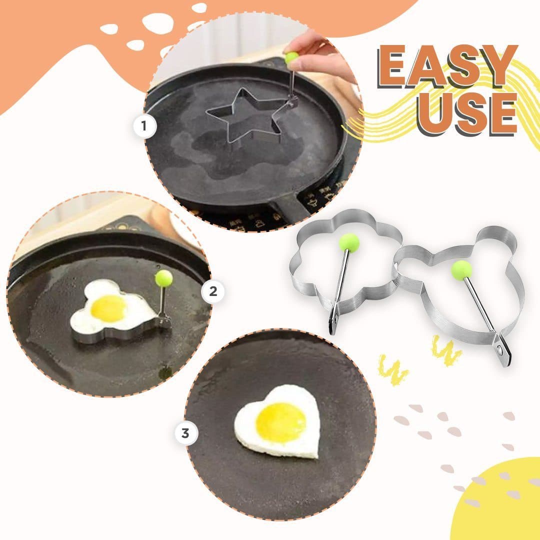 Set Stainless Steel Egg Shaper - beumoonshop