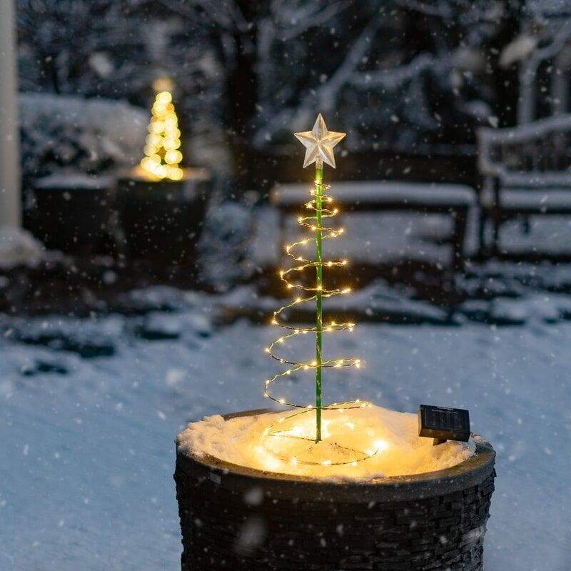 Solar Powered Metal Christmas Tree Decoration - beumoonshop