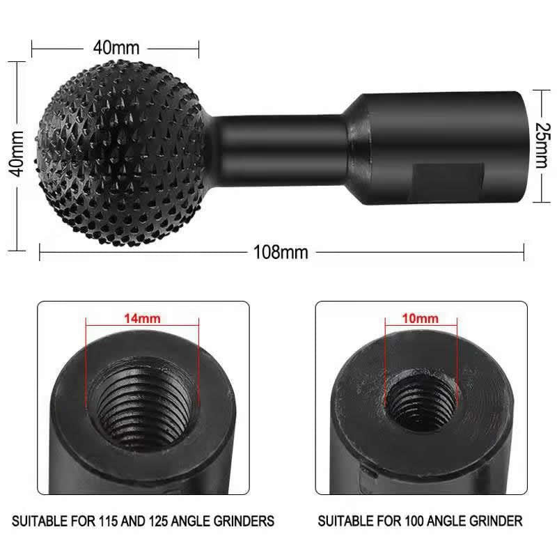 Spherical grinder attachment - beumoonshop