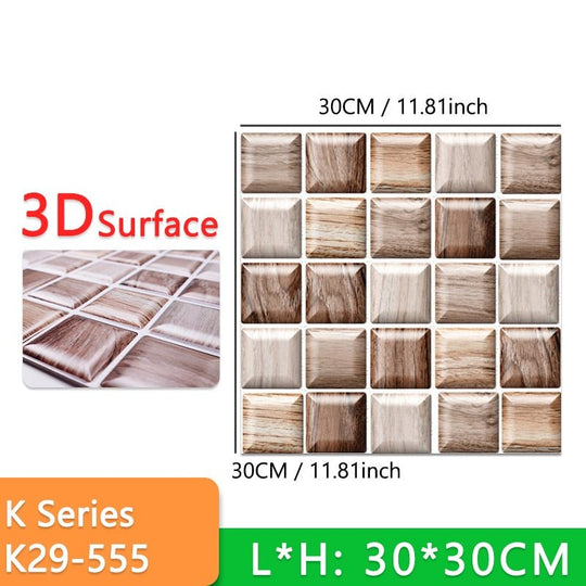 Stick-On 3D Wall Tiles - beumoonshop