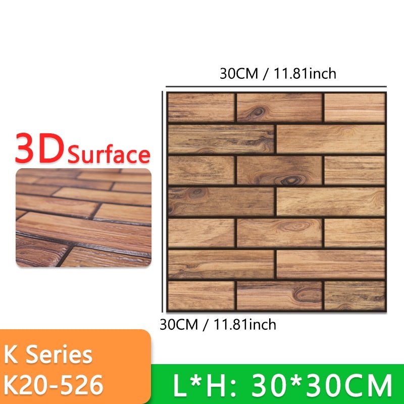 Stick-On 3D Wall Tiles - beumoonshop