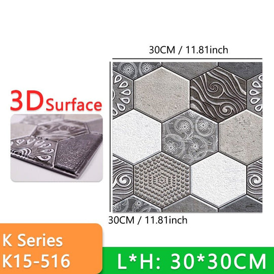 Stick-On 3D Wall Tiles - beumoonshop