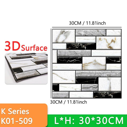 Stick-On 3D Wall Tiles - beumoonshop