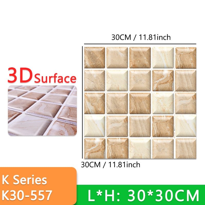 Stick-On 3D Wall Tiles - beumoonshop