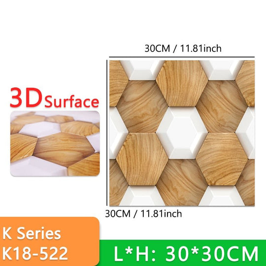 Stick-On 3D Wall Tiles - beumoonshop