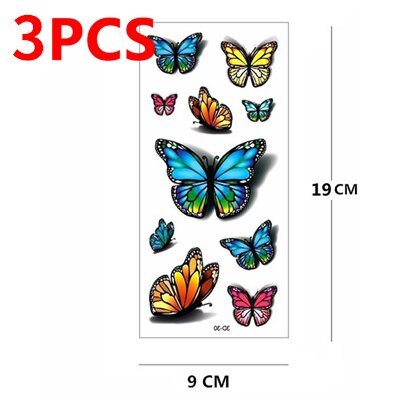 Temporary Tattoos 3D Waterproof - beumoonshop