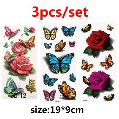 Temporary Tattoos 3D Waterproof - beumoonshop