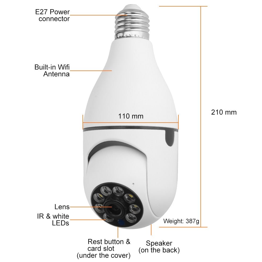 Wifi Light Bulb Camera Security Camera - beumoonshop